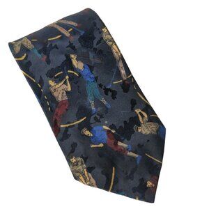 Resisto Golf Golfer All Over Print Polyester Necktie